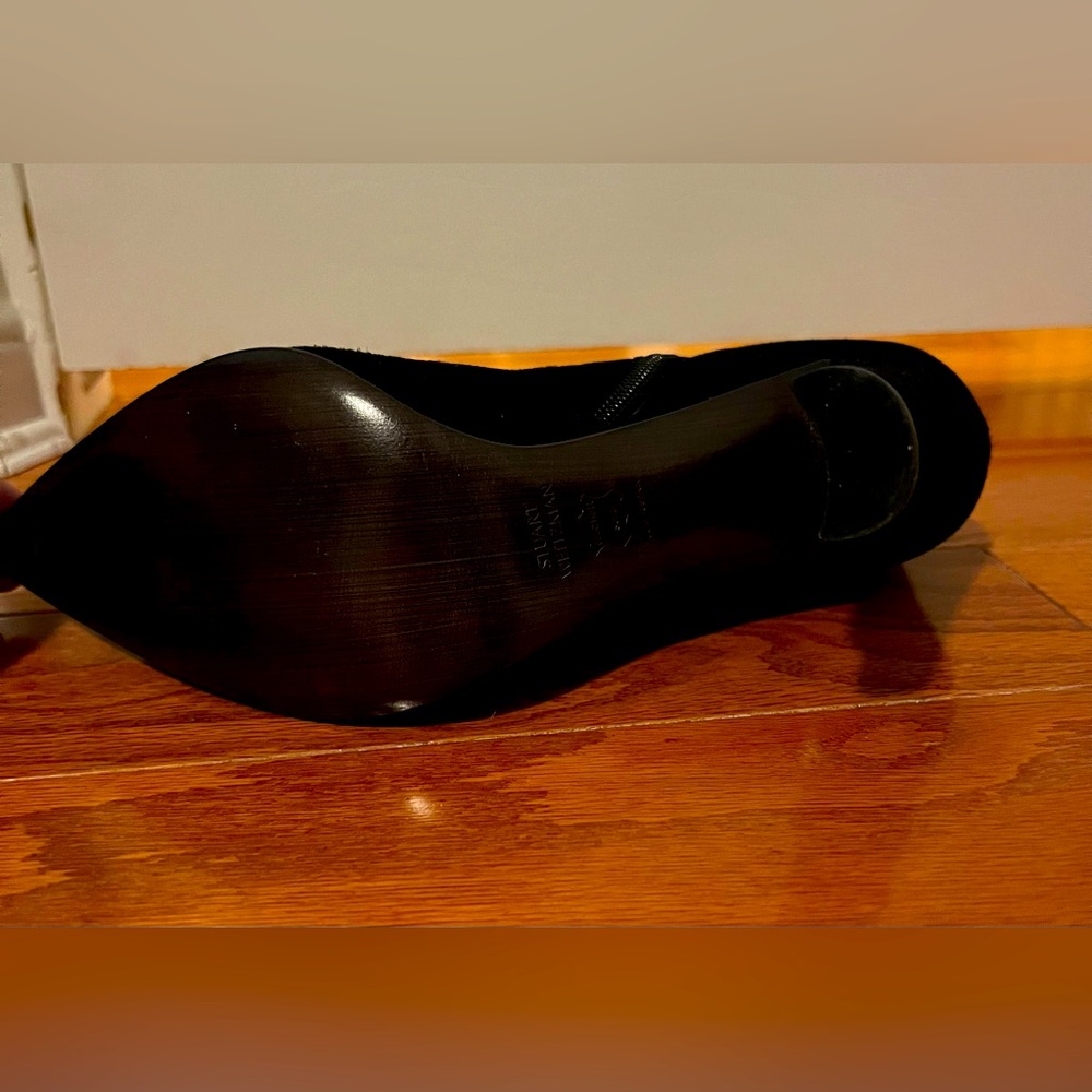 Stuart Weitzman Suede Zipped Ankle Boots - Picture 6 of 6